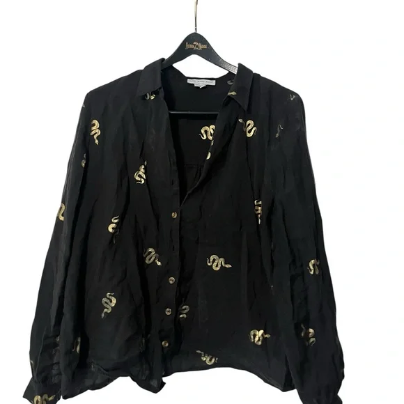 Black Gold Snake Top - Picture 6 of 11